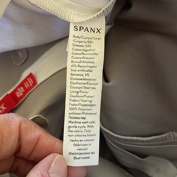 Spanx Ankle Pants Slim Straight Shaping Elastic Waist PXS - Picture 7 of 7